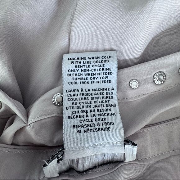 Carmen Mark Valvo Blouse Cream Tunic Long Sleeve Shirt SZ XL - Picture 12 of 13